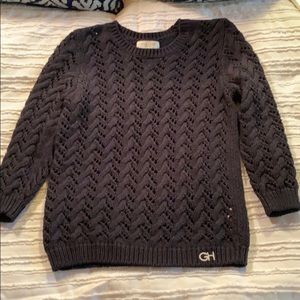 Navy blue Gilly hicks sweater Cable knit